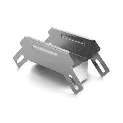 Соединитель Ostec, неперфорированный, горизонтальн. внешн., для металлических лотков, 300х80х205 (ШхВхД), сталь, м. Сендзимира