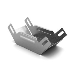 Соединитель Ostec, неперфорированный, горизонтальн. внутренн., для металлических лотков, 400х50х165 (ШхВхД), сталь, м. Сендзимира