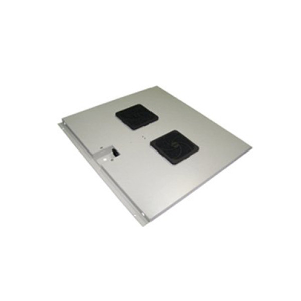 Вентиляторный модуль TWT, потолочный, 220 V, 530х513х18 (ШхГхВ), вентиляторов: 2, для шкафов ECO, цвет: серый