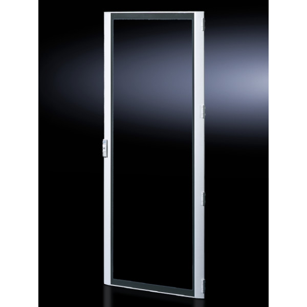 Дверь (к шкафу) Rittal, стекло, передн/задн, 2000х800 (ВхШ), для серии TS8, TS IT, цвет: серый