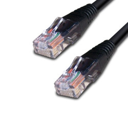 Шнур коммутационный Siemon, экранированный, RJ45/RJ45, кат. 5е, LSZH, 3м, чёрный, (MC5S-03M-01L)