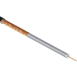 Кабель коаксиальный Rexant, PE, однослойный экран +75%, 75 Ом, бухта, 200 м, цвет: чёрный, d 0,84, тип кабеля MicroCoaxial