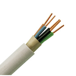 Кабель силовой Nexans, NYM-J, 5 х 6мм?, PVC, цвет: серый