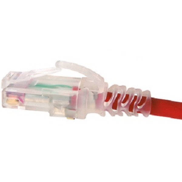 Шнур коммутационный Siemon, неэкранированный, RJ45/RJ45, кат. 6, LSZH, 1.5м, красный, (MC6-1.5M-03B)