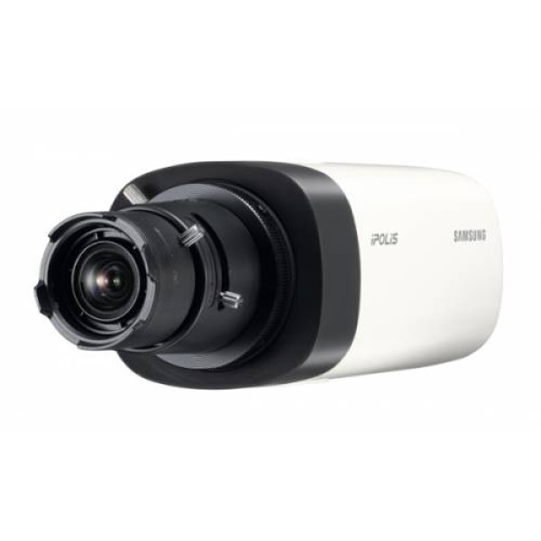 Сетевая IP видеокамера Samsung, корпусная, помещение/улица, х16, матрица 1/3, ИК-фильтр, цв:0,01 лк, ч/б:0,001 лк, цвет: белый, (SNB-6003P)