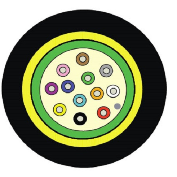 Кабель волоконно-оптический Siemon XGLO, Central Tube, 4хОВ, OS2 9/125мм, LSZH, d 7,7, цвет: чёрный