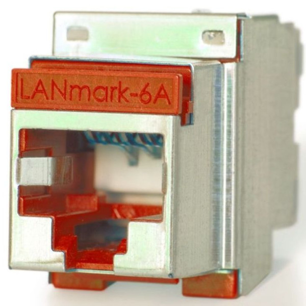 Модуль универсальный Nexans LANmark-6A, snap-in, 1хRJ45, кат. 6A, экр.