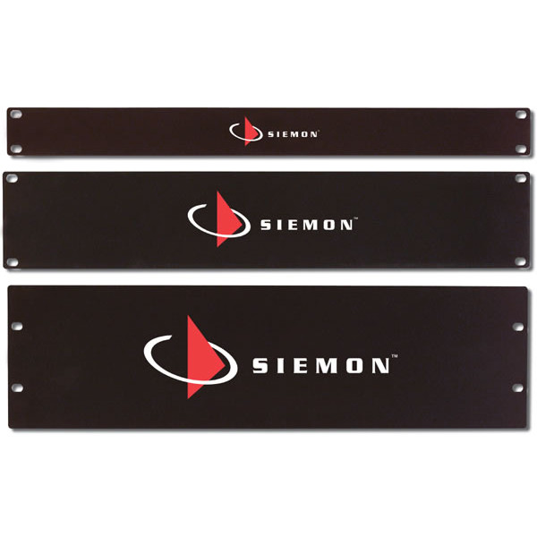 Фальш-панель Siemon, неперфорированная, 4HU, плоская, для шкафов и стоек, цвет: чёрный