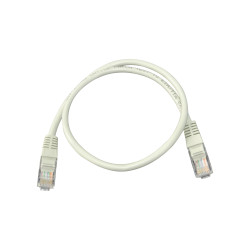 Шнур коммутационный BNH, неэкранированный, RJ45/RJ45, кат. 5е, PVC, 0.5м, серый
