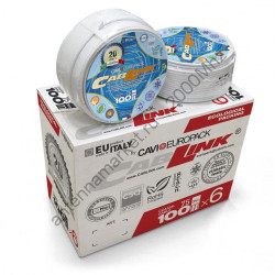 Кабель коаксиальный Cablink RG11 Bonded PJ, PE, двухслойный экран (100% + 60%), 75 +/-3 Ом, бухта, 250 м, цвет: чёрный, d 1,63