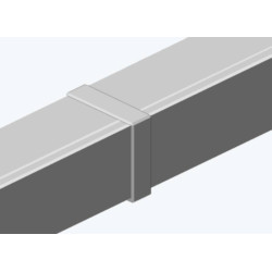 Накладка на стык Efapel Серия 13 для магистрального короба, ширина: 60, h=60, цвет: белый