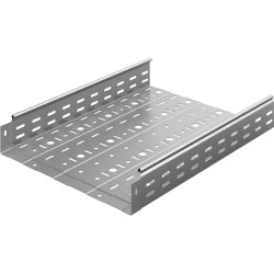 Металлический лоток DKC, стандартный, перфорированный, 400х80х3000 (ШхВхД), толщина: 1 мм, сталь, м. Сендзимира