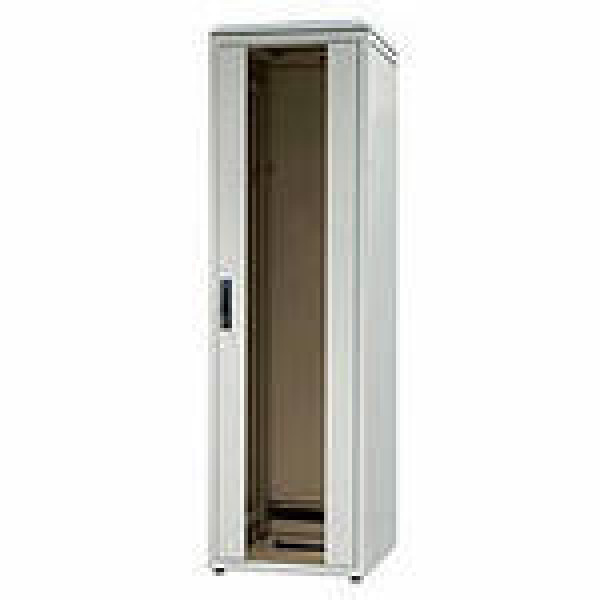 Шкаф телекоммуникационный напольный Zpas SZBD, IP20, 12U, 630х600х800 (ВхШхГ), дверь: стекло, задняя дверь: металл, разборный, цвет: серый, (WZ-SZBD-129-G7AA-11-0000-011)