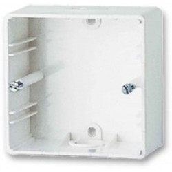 Коробка для настенного монтажа AMP, внешняя, цвет: белый, размер наружный: 86x86