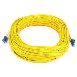 Коммутационный шнур оптический Nexans LANsense, Duplex LC/LC, OS1 9/125, LSZH, 2м, цвет: жёлтый