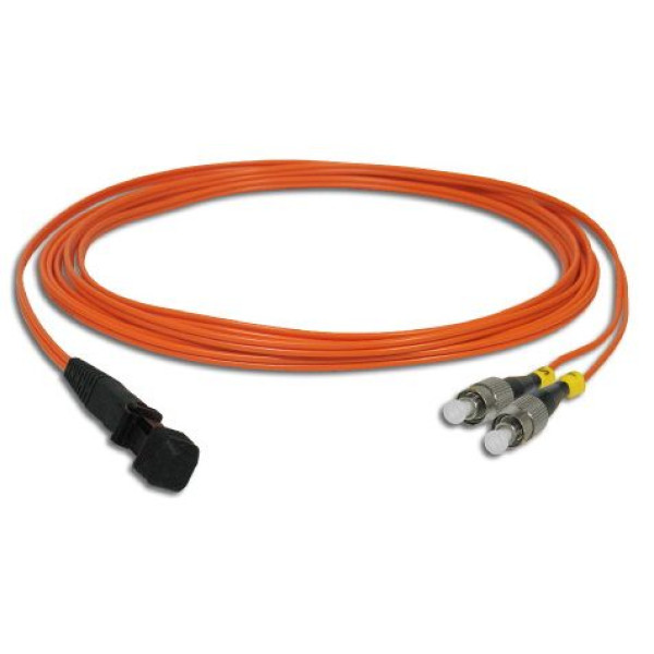 Коммутационный шнур оптический Hyperline, Duplex FC/MTRJ, OM1 62,5/125, LSZH, 3м, d мм, чёрный хвостовик, цвет: оранжевый