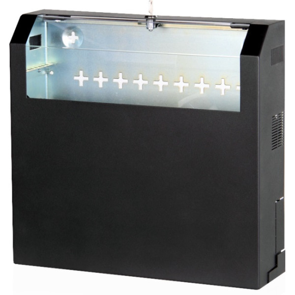 Шкаф телекоммуникационный настенный Estap SOHO Slimline, 19, 5U, 223х500х475 (ВхШхГ), дверь: металл, разборный, цвет: темно-серый, (окошко из плексигласа в передней двери)