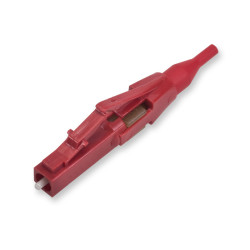 Предоконцованные волокна (pigtail) Nexans LANmark-OF, LC (SM), OM3 50/125, Secure Lock, LSZH, 1м, красный хвостовик