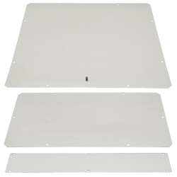 Заглушка Zpas, неперфорированная, сплошная, 420х420 мм, для шкафов Zpas, сталь, 1 шт, цвет: серый