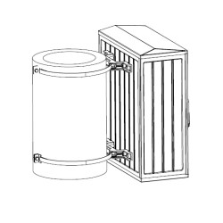 Комплект крепления Elbox, на стену, глубина 45 мм, для шкафов EP