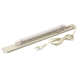 Панель осветительная Zpas, на кронштейн, со светодиодной лампой (led), кабель 1,6 м, 1U, для шкафов SZE2 глубиной 800 мм, цвет: серый