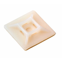 Площадка под винт Rexant, 28х28 мм, 100 шт, цвет: белый