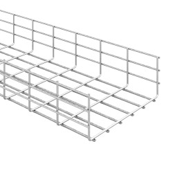 Проволочный лоток Ostec, усиленный, 300х85х3000 (ШхВхД), сталь, электроцинк