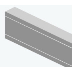 Мини-канал Efapel Серия 10 110х34, без перегородок, белый