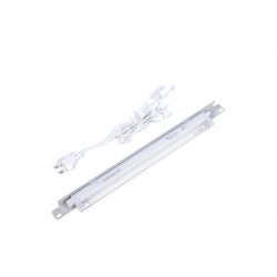 Панель осветительная Canovate, 19, 1U, 483 мм, для шкафов и стоек, цвет: серый