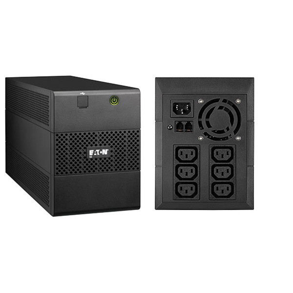 ИБП Eaton 5E, 2000ВА, USB кабель в комплекте, линейно-интерактивные, напольный, 180х133х330 (ШхГхВ), 230V, 8U, однофазный, Ethernet, (5E2000iUSB)