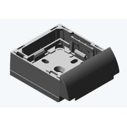 Суппорт Efapel Серия 10, боковой для мини-канала, глубина: 7, h=12, цвет: белый, для 47 серии