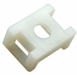 Площадка для крепления стяжки Rexant, 16х22 мм, 100 шт, цвет: белый