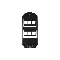 Монтажная рамка Nexans LANmark, 6х snap-in (с перех. snap-in/keystone), для GES6 Ackermann, цвет: чёрный