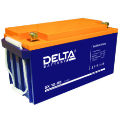 Аккумулятор для ИБП Delta Battery GX, 167х350х183 (ШхГхВ), необслуживаемый электролитный, цвет: синий, (GX 12-80)