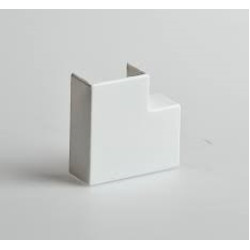 Поворот Рувинил, внешний вертикальный 90 град для кабель-канала, ширина: 60, h=40, цвет: белый