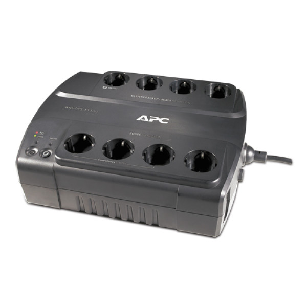 ИБП APC Back-UPS, 550ВА, линейно-интерактивные, напольный, 224х311х89 (ШхГхВ), 230V, однофазный, (BE550G-RS)