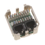 Модуль розеточный Nexans LANmark-5, 45x45, 2хRJ45, кат. 5e, PCB, неэкр., цвет: белый