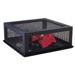 Вентиляторный модуль Zpas, потолочный, 230V, 380х380 (ШхГ), вентиляторов: 1, 63 дБ, для шкафов, цвет: чёрный