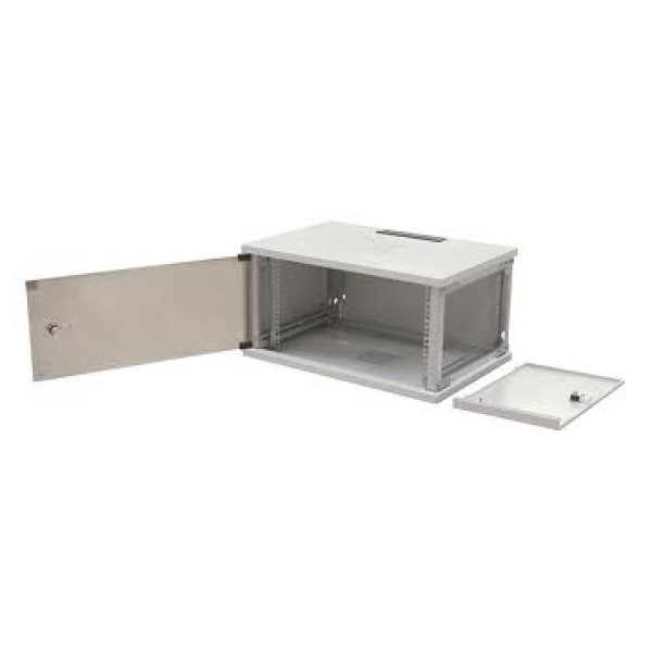 Шкаф телекоммуникационный настенный Zpas SU, 19, 4U, 248х600х600 (ВхШхГ), дверь: стекло, сварной, цвет: серый, (с открывающимися стенками)