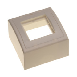 Коробка для настенного монтажа Nexans LANmark, 45x45, цвет: слоновая кость, размер наружный: 80x80