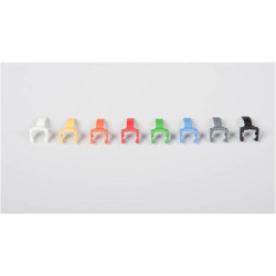 Элемент цветовой кодировки коммутационных шнуров Nexans LANmark, оранжевый, 50 шт