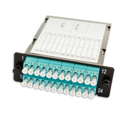 Кассета MPO Nexans LANmark-OF MPO, Standard, 24хОВ, LC (SM), OS2 9/125, цвет: чёрный