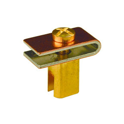 Клемма заземления DKC, усиленн., для проволочных лотков, латунь, 17х38х38 (ШхВхД)