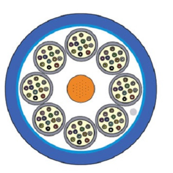 Кабель волоконно-оптический Siemon XGLO, Tight Buffer, 48хОВ, OS2 9/125мм, LSZH, d 15, цвет: синий