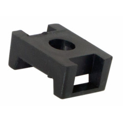 Площадка под винт Rexant D, 16х22 мм, 100 шт, цвет: чёрный