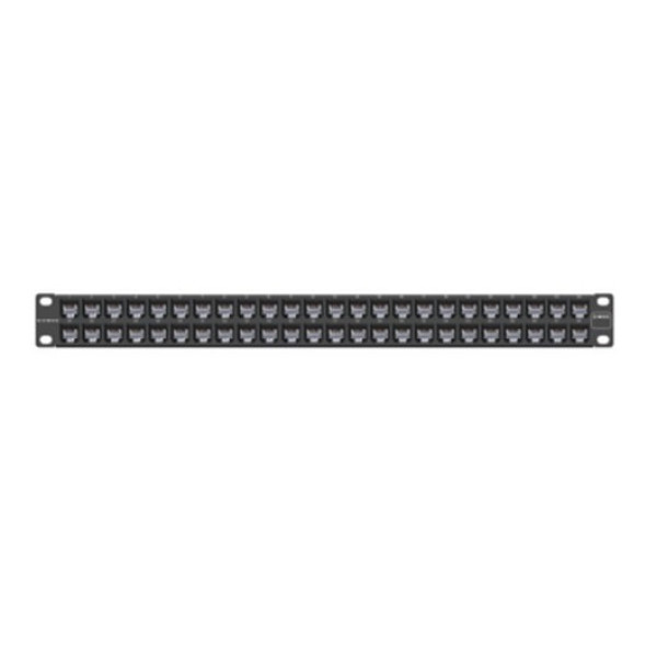 Коммутационная патч-панель Siemon Z-MAX, 19, 1HU, 48xRJ45, кат. 6A, универсальная, экр., встраиваемый, цвет: чёрный, (Z-PNL-U48E)