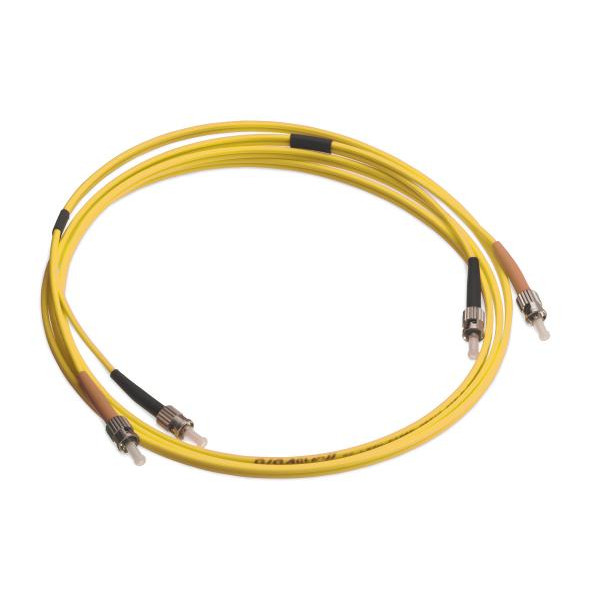 Коммутационный шнур оптический Nexans LANmark-OF, Duplex LC/ST, OS2 9/125, LSZH, 2м, цвет: жёлтый