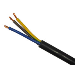 Провод соединительный Электрокабель НН, ПВС, 3 х 1,5мм?, PVC, бухта, 100 м, цвет: чёрный