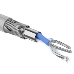 Кабель интерфейсный промышленный Rexant, SF/UTP, 1 пар., кат. 5е, PVC, 305м, бухта, внутри зданий, цвет: серый, D 6,5