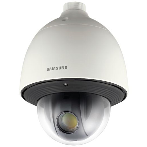 Сетевая IP видеокамера Samsung, купольная, улица, матрица 1/4, ИК-фильтр, цв:0,5 лк, ч/б:0,03 лк, цвет: слоновая кость, (SNP-5300HP)